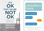 Book covers about dealing with grief and loss