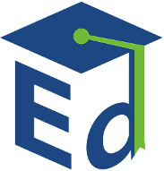 Department of Education "ED logo" with a graduation cap over the letters E and d