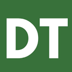 Disrupt Texts' logo (the letters D and T in white on a square green field)