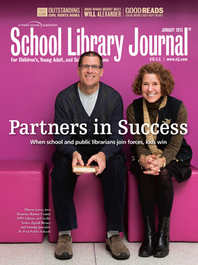 Cover SLJ1301 School Library Journal, January 2013 Issue: Table of Contents