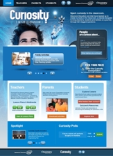 blue screen shot of curiosity in the classroom
