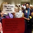 Community rallies with Lesley Williams at June 2 hearing