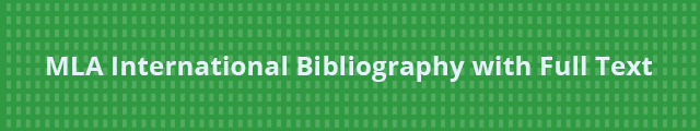 AD: MLA International Bibliography